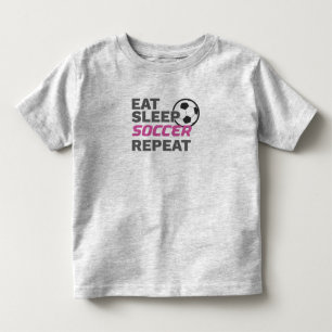 Fußball-Spieler Eat Sleep Soccer Wiederholung Fu Kleinkind T-shirt