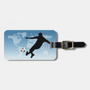 FUSSBALL-SPIELER GEPÄCKANHÄNGER