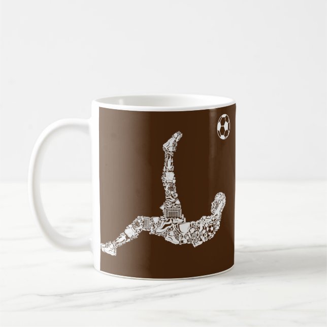 Fußball-Spieler Jugend Männer Jungen Kinder Kaffeetasse (Links)