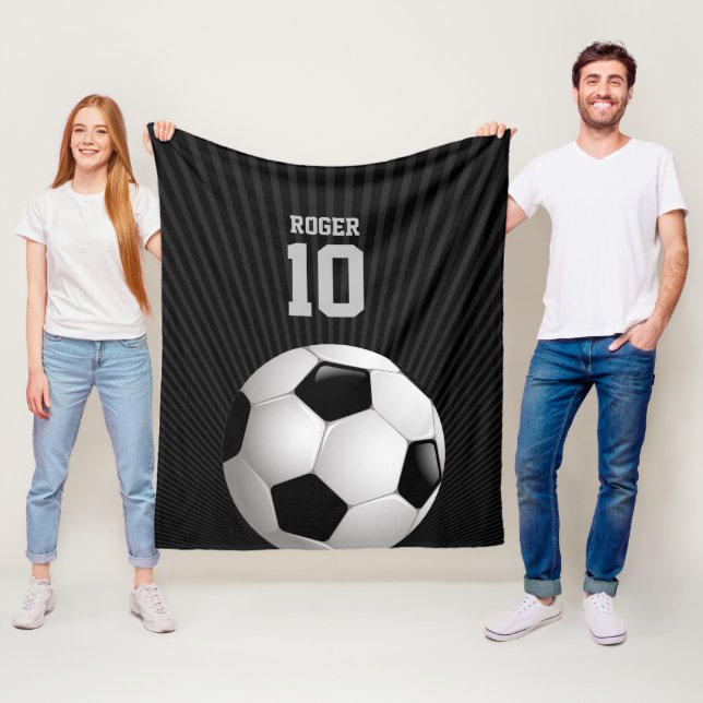 Fußball-Spieler Personalizable Fußball-| Fleecedecke (Beispiel)