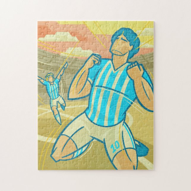 Fußball-Spieler & Stadionsieger Champions Retro Sp (Vertikal)