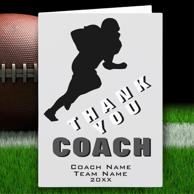 Fußball-Spieler Vielen Dank Coach Card Dankeskarte (Von Creator hochgeladen)