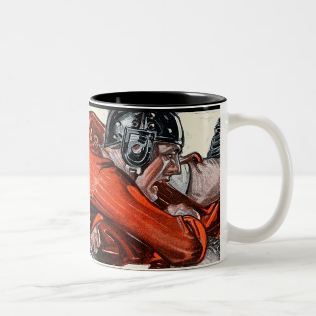 Fußball-Spieler Zweifarbige Tasse (Rechts)