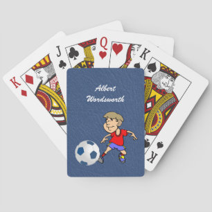 Fußball - Spielerbild und Ball - Personalisieren Spielkarten