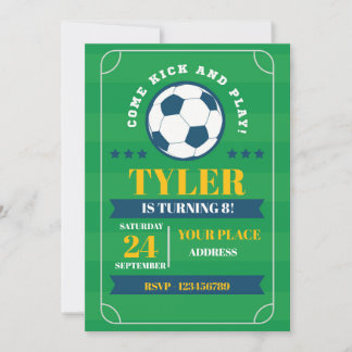 Fußball-Spieltag-Einladung – Fußball-Geburtstag fü Einladung