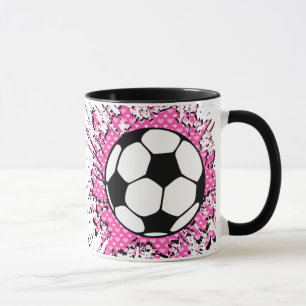 Fußball Splat. Tasse