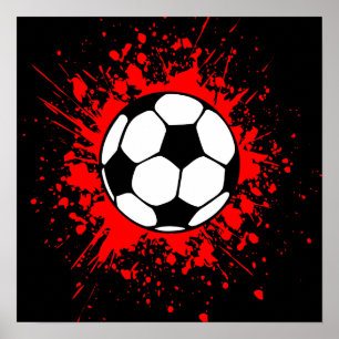 Fußball Splatz Poster