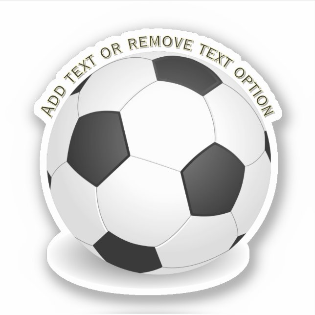 Fußball Sport Aufkleber (Vorderseite)