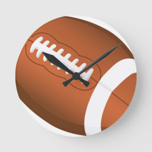 Fußball-Sport-Ball-Team-Spiel, das Stern-Trainer Runde Wanduhr