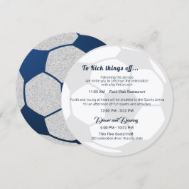 Fußball Sport Bar Mitzvah Details und Informatione Einladung
