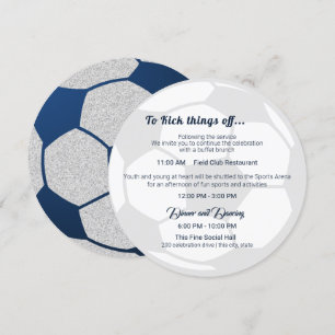 Fußball Sport Bar Mitzvah Details und Informatione Einladung