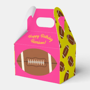 Fußball Sport Geburtstagsparty Pink Geschenkschachtel