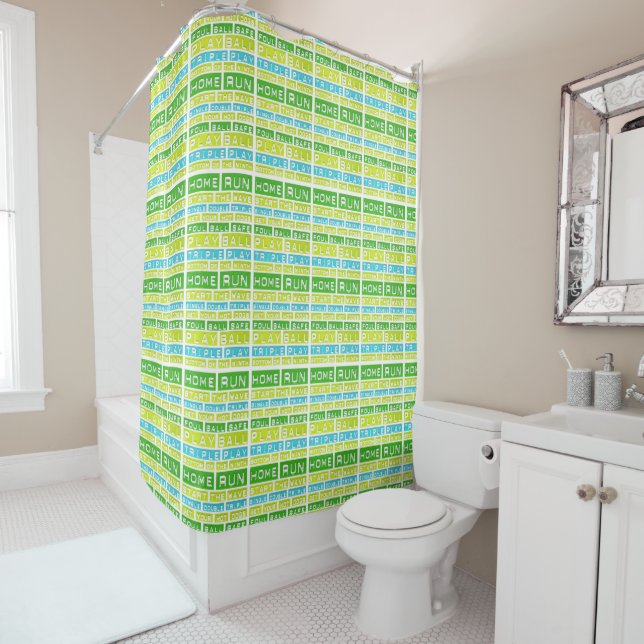 Fußball Sport Green Fabric Dusche Curtai Duschvorhang (Beispiel)