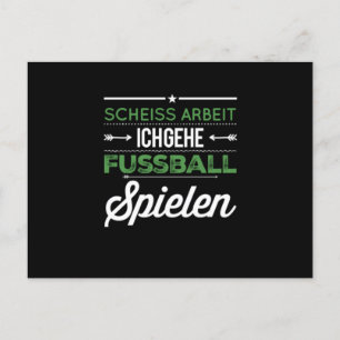 Fußball Sport Hobby Gym Athlete Postkarte