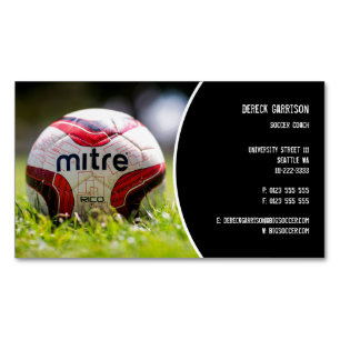 Fußball-Sport-Trainer des Fußball-  Magnetische Visitenkarte