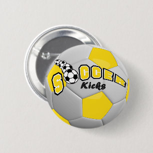 Fußball-Sport tritt Gelb Button