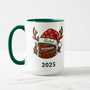 Fußball-Sport-Weihnachten 2025 Tasse Benutzerdef