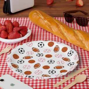 Fußball-Sportart Pappteller