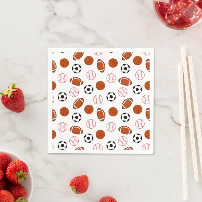 Fußball-Sportart Serviette (Beispiel)