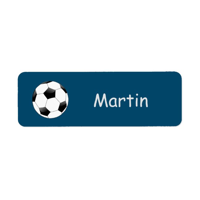 Fußball-Sportbezeichnung Kinder-Label (Vorne)