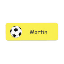 Fußball-Sportbezeichnung Kinder-Label