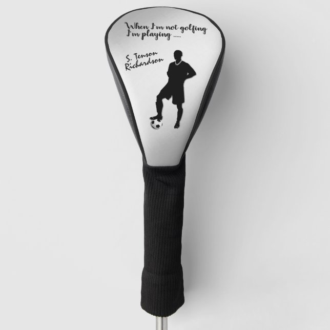 Fußball / Sportdesign Personal Golf Headcover (Vorderseite)