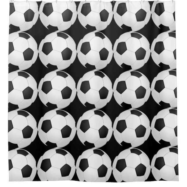 Fußball-Sporthafen Dusche Vorhang (Vorderseite)