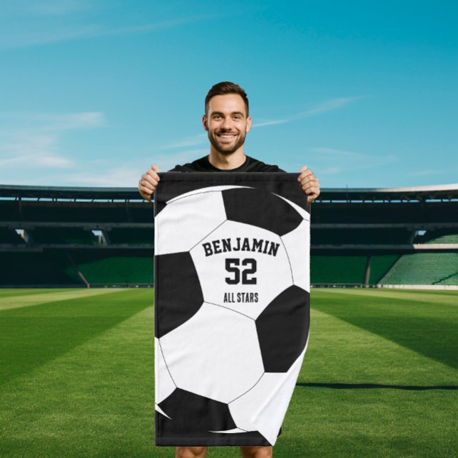 Fußball Sporthandtuch, Trainer Badetuch Handtuch (Von Creator hochgeladen)