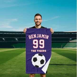 Fußball Sporthandtuch, Trainer Badetuch Handtuch