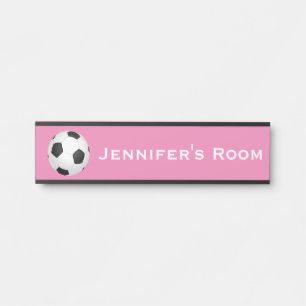 Fußball-Sportlerin Zimmertür Name Türschild