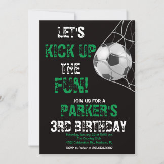Fußball-Sportspiel Boy Geburtstagsparty Einladung