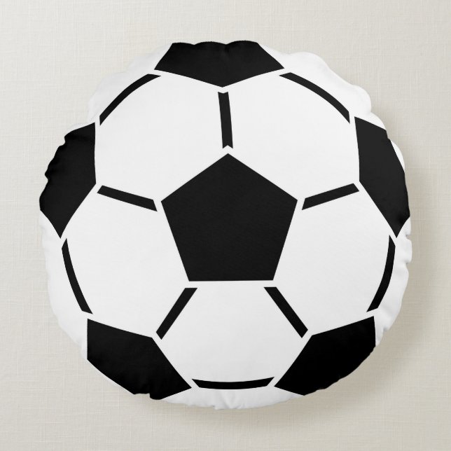 Fußball-Sportteam Runde Kissen (Vorderseite)