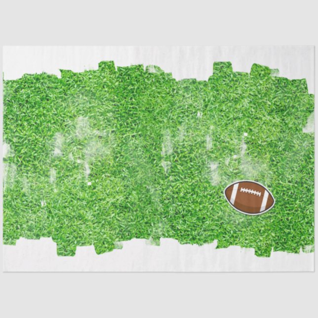 Fußball-Sportteam Turm Grünes Grasfeld Gewebe Seidenpapier (Vorderseite)