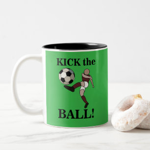 Fußball Sporttrainer Spieler Zweifarbige Tasse