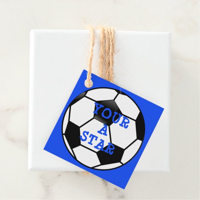 Fußball-Star SportsVielen Dank Geschenkanhänger (Beispiel)