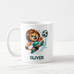 Fußball-Star Süßer Löwe Kaffeetasse
