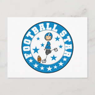 Fußball-Star-T-Shirts und Geschenke Postkarte
