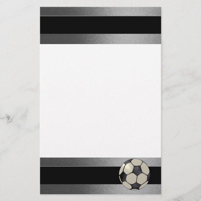 Fußball-Stationär-Design 1 Briefpapier (Vorderseite)