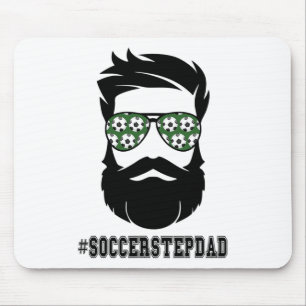 Fußball Stepdad mit Bart Step Vater Step Mousepad