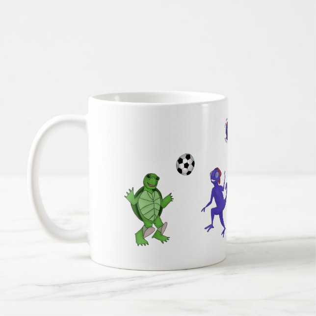 Fußball-Stern-Tasse Kaffeetasse (Links)