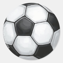 Fußball-Sticker Runder Aufkleber