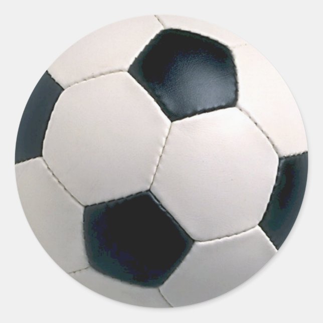 Fußball-Sticker Runder Aufkleber (Vorderseite)
