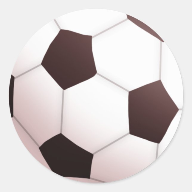 Fußball-Sticker Runder Aufkleber (Vorderseite)