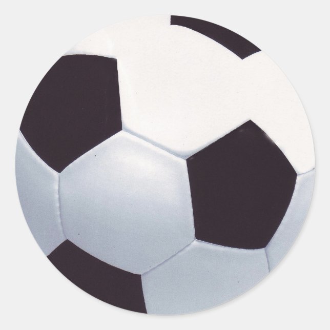 Fußball-Sticker Runder Aufkleber (Vorderseite)