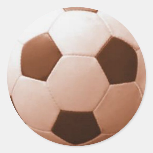 Fußball-Sticker Runder Aufkleber (Vorderseite)