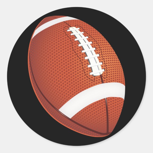 Fußball-Sticker Runder Aufkleber (Vorderseite)