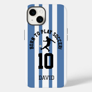 Fußball-Streifentrikot-Nummer-Design Case-Mate iPhone 14 Hülle