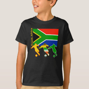 Fußball-Südafrika-Dunkelheits-T - Shirt