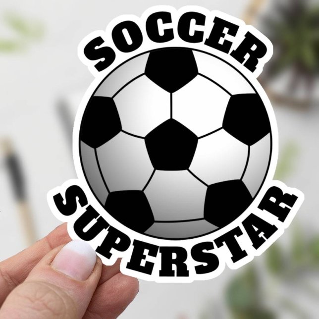 Fußball-Superstar Sport Aufkleber (Soccer Superstar Sticker)