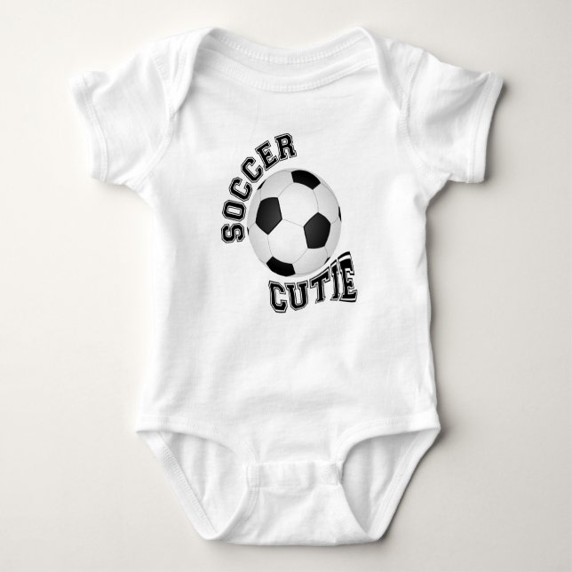 Fußball-Süsse Baby Strampler (Vorderseite)